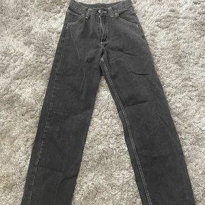 Brandy Melville John Galt - Black Straight Leg Jeans - Size Small